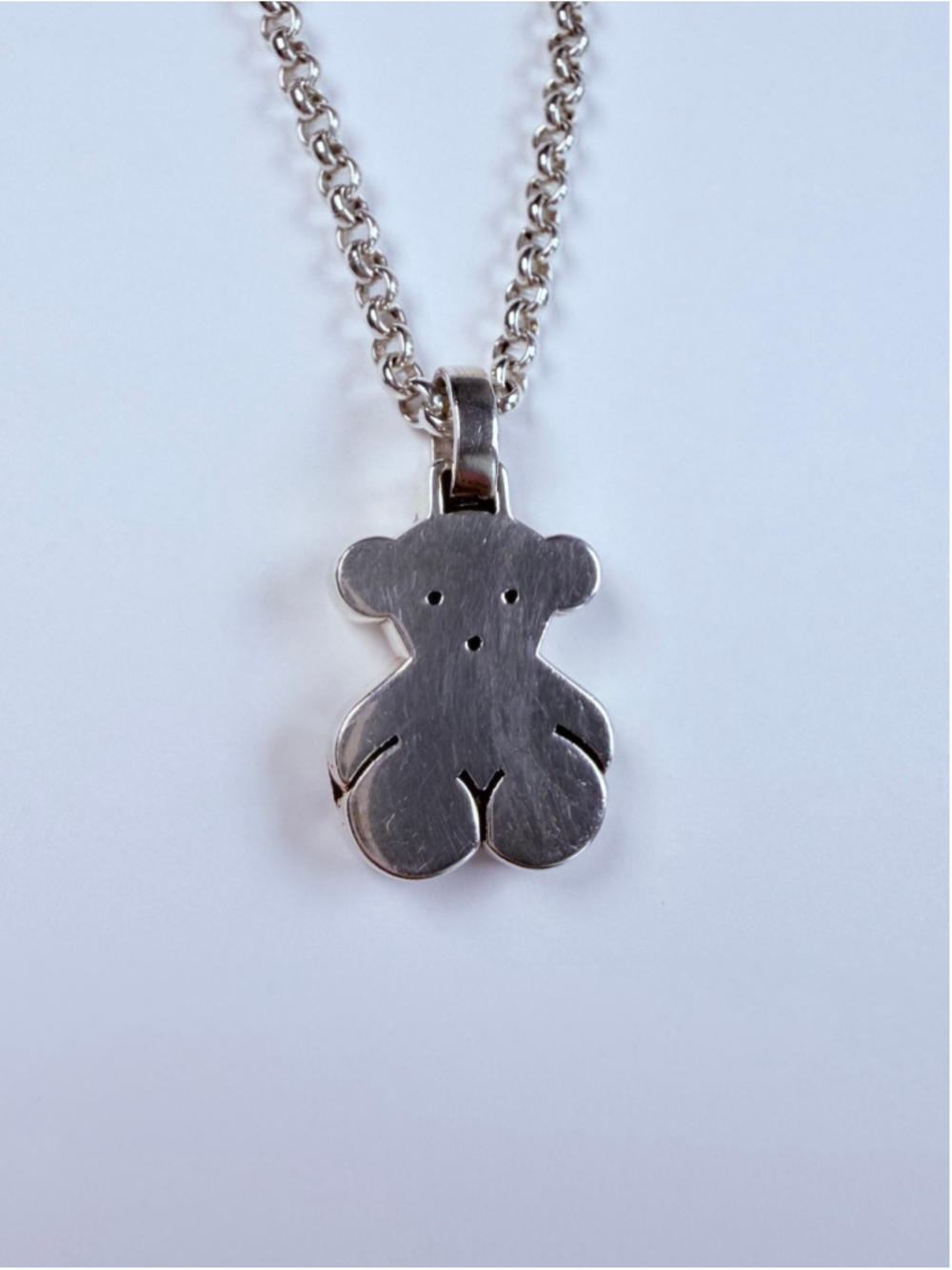 TOUS Medium Bear Sweet Dolls 925 Sterling Silver Authentic Pendant Necklace $350